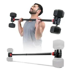 Modular Weightlifting Barbell, Adjustable Dumbbell to Barbell Weight Bar Converter, up to 200 lb. Capacity