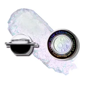 Maffick 3D Planet Highlighter 1Pc, Long Lasting Body Glitter Highlighter Powder, High-gloss Sparkling MakeUp Product Bronzer Radiant Cosmetic
