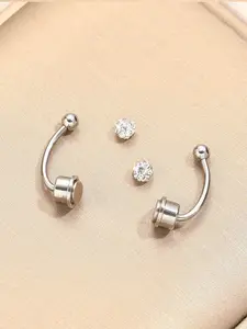 No need for perforated double headed diamond studded nose rings, suitable for daily wear, vacation dates, and other occasions, it is also a surprising and exquisite small gift.