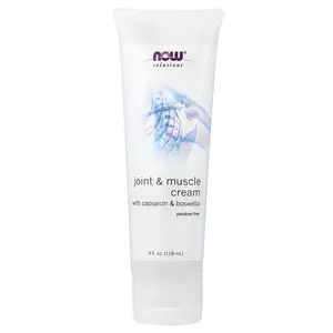 NOW Foods Solutions, Joint and Muscle Cream, 4 fl oz (118 ml)