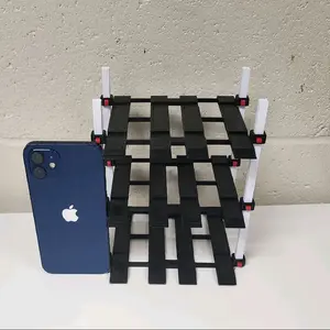 Hot Wheels 1/32 Scale Double Wide Car Lift - Stores 6 Diecast Cars Vertically - 3 Level - Secure Anti-Roll Shelves Space-Saving Display 6.5"x6"x6.25" Organiser Racks Room