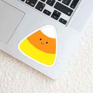 Candy Corn Weatherproof Vinyl Die Cut Sticker - Candy Corn Sticker