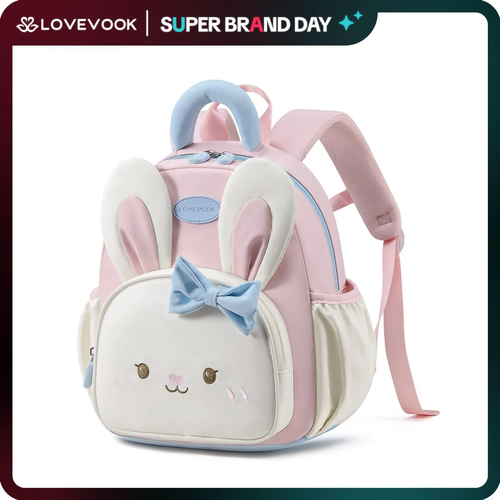 LOVEVOOK Toddler Backpack for Girls 3-5, Preschool Backpack for Little Girl Boy, Small Toddler Bookbag for School, Birthday Gift, Kindergarten Elementary Kids Backpack，TikTokShopBackToSchool