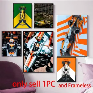 M-McLaren Monaco Edition Car Art Poster Waterproof Moisture-Proof Scratch-Resistant Durable HD Self-Adhesive Poster For Living Room Bedroom Cafe Bar Corridor Wall Decor & Gifting