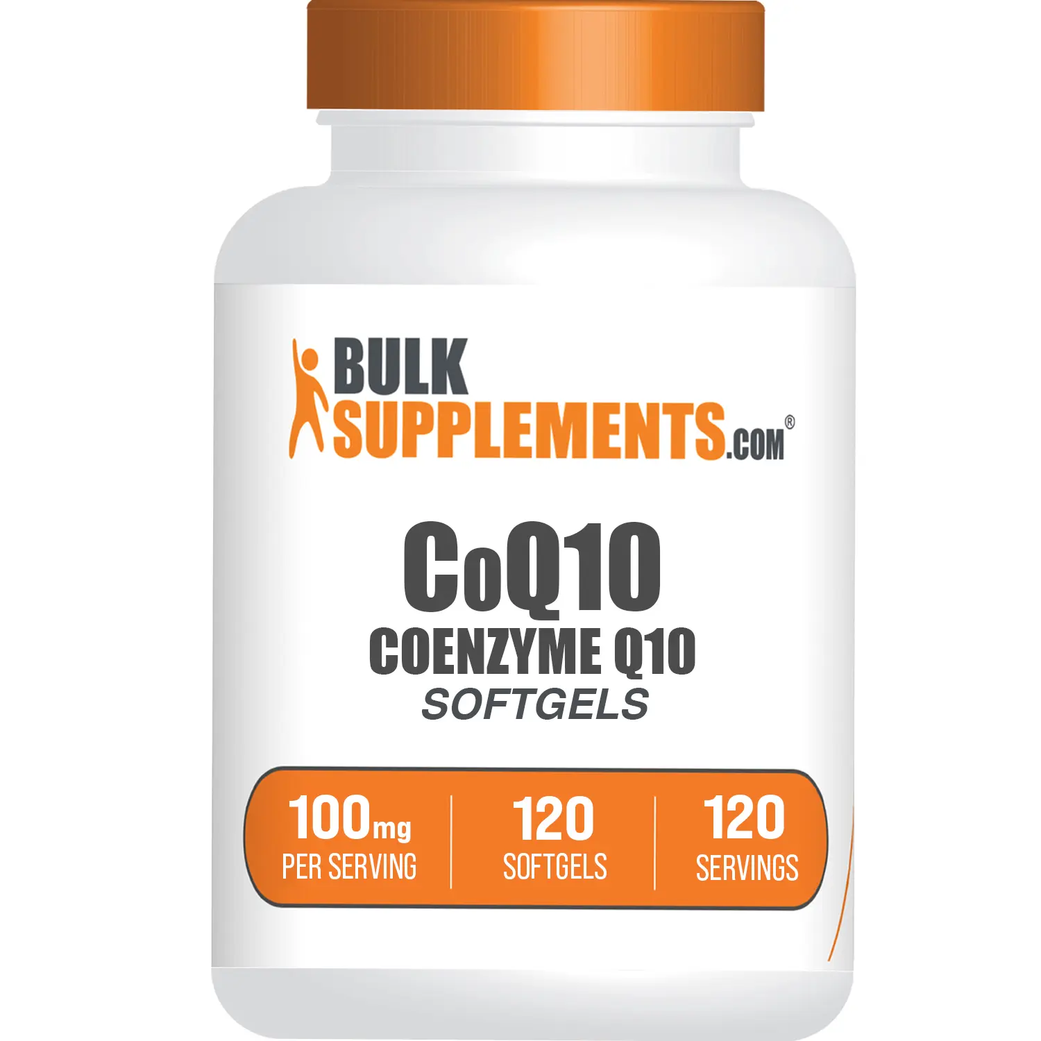 BulkSupplements - CoQ10 Coenzyme Q10 Softgels - Immune - Heart Health - 120 Softgels - 100mg per Serving