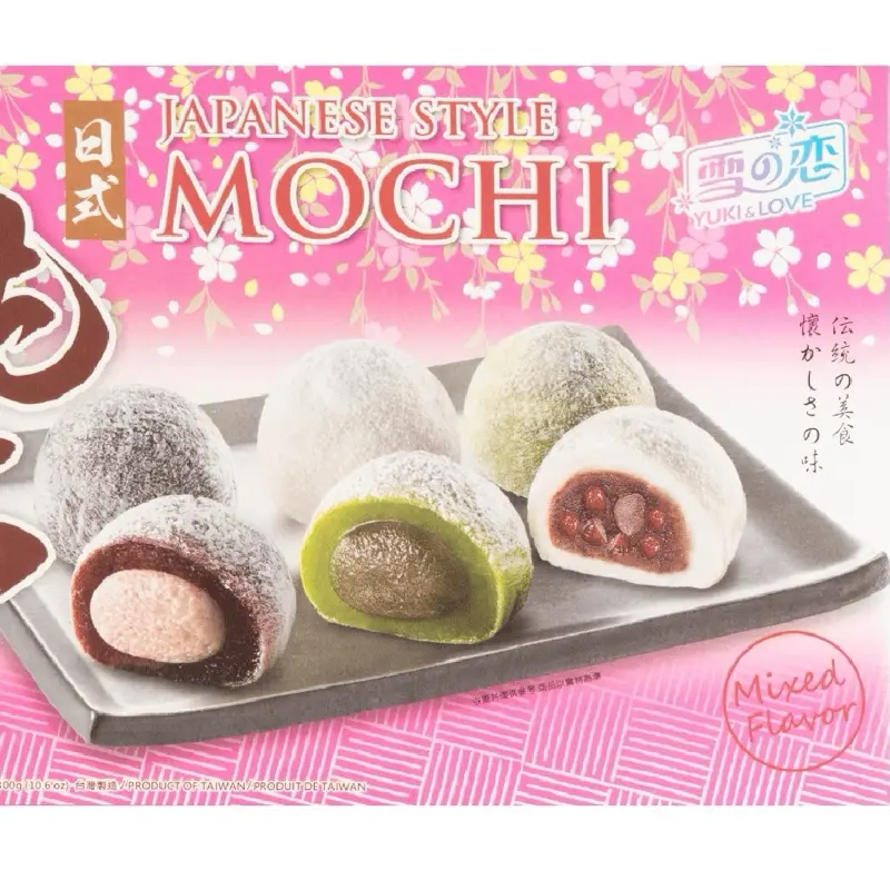 Yuki Love Japanese Style Mochi Sampler - Mixed Flavor Traditional Japanese Sweet Treats