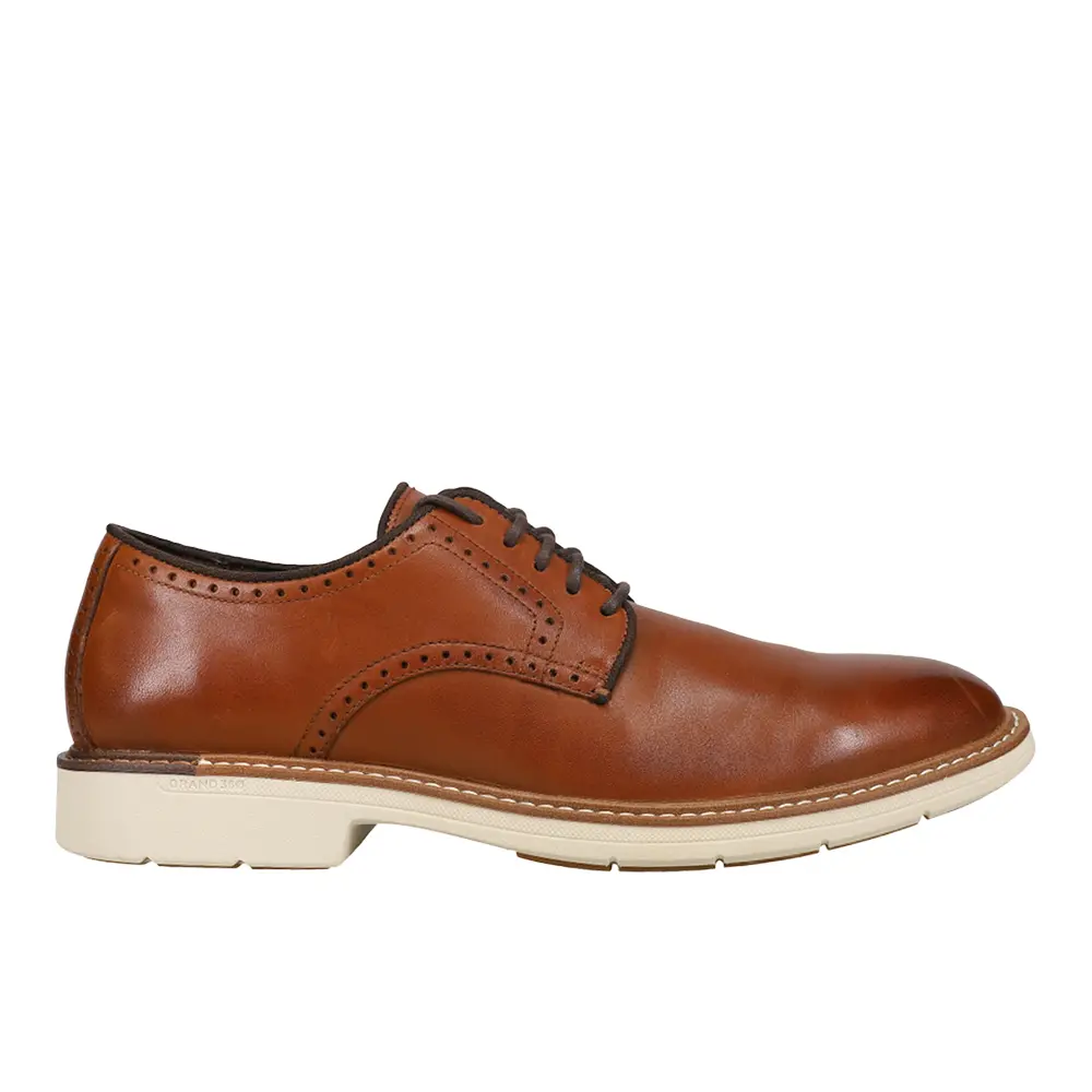 Cole Haan Mens Go To Oxford Plain Toe Dress Dress Shoes - Brown