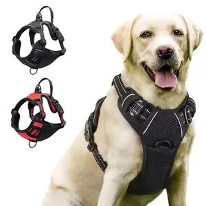 No Pull Dog Harness Front Clip Heavy Duty Reflective Easy Control Handle for Medium and Large Dog Walking Pet Supplies dog accessories