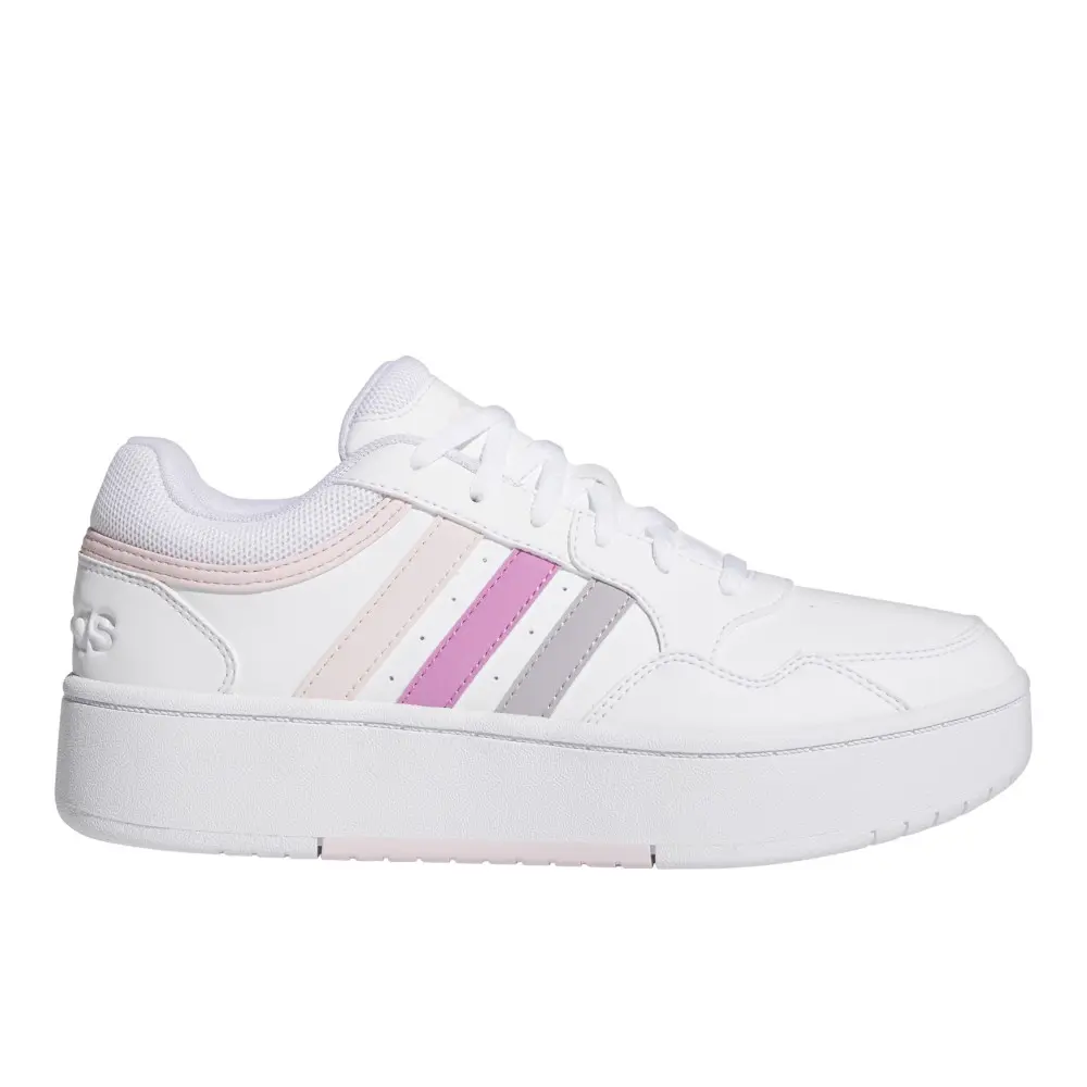 adidas Womens Hoops 3.0 Bold Sneakers Shoes Casual - White adidas Womens Hoops 3.0 Bold Sneakers Shoes Casual - White