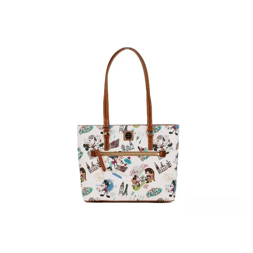 Pre-owned Dooney & Bourke Leather, Leather and Textile Tote bags Epcot International Food & Wine Festival Tote Women's Bag