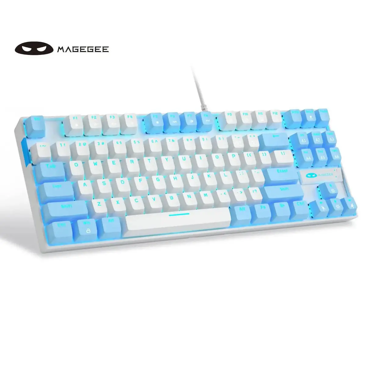 MK-STAR 80% Mechanical Keyboard, 87 Key Wired Backlight Office Keyboard, Desktop Laptop Keyboard, Gaming Keyboard, Backlit Keyboard, Lighted Mechanical Keyboard, Illuminated Mechanical Keyboard, Light Up Keyboard