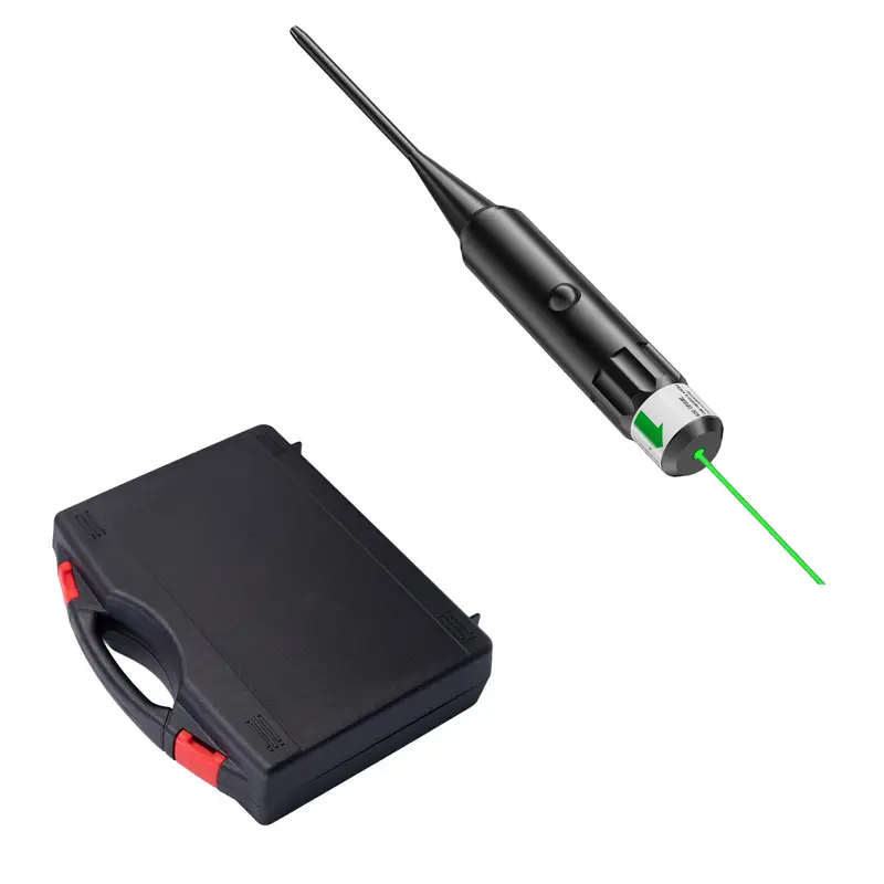 Sntxmy Optical Axis Hand Calibration Alignment Tools Kit - Complete Hardware Kit with 32/64 Connectors, 0.17-12 Adapter for Multi-Size Device Connection Needs, Red/Green Options