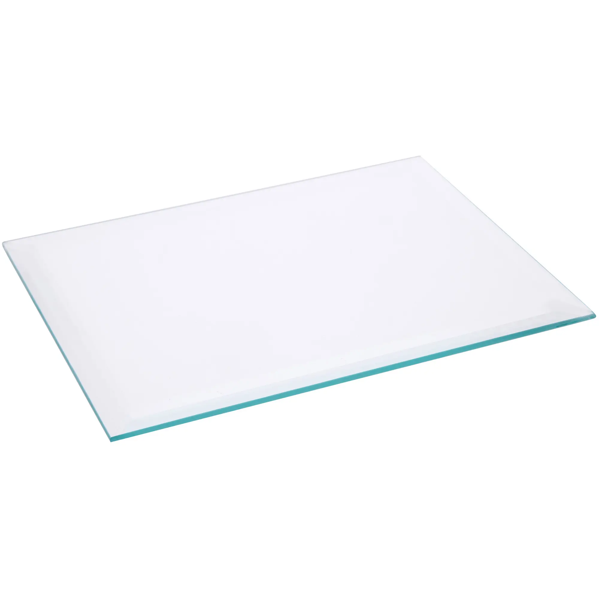 Plymor 6" x 8" Rectangle, 5mm Thick Beveled Clear Glass