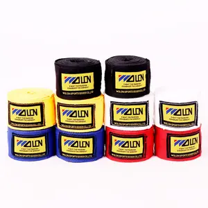 Boxing Bandages Hand Straps Cotton Elastic Sanda Fighting Muay Thai Bandages Sports Fitness Protective Wrist Wraps