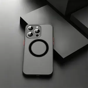 Matte Phone Case for iPhone 17/16/15/14/13/12/11 Pro Max/mini, Magsafe Compatible, with Wrist Strap and Lanyard, Protective Cover