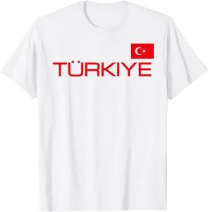 TURKIYE TURKEY FLAG TURKISH SPORTS JERSEY STYLE T-Shirt - Dongshengwu Shop 47B0D7V1NHV9
