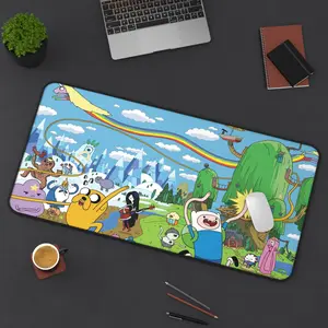 XXL Cute Cartoon Desk Mat – Waterproof, Durable Gaming Mouse Pad
