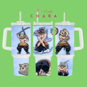 Demon S Anime 40oz tumbler Stainless Steel Mug Portable Bottle Reusable Washable Drinkware Beverage
