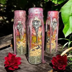 Morrigan Devotional Spell Jar – Celtic Goddess of War & Transformation | Witchcraft Offering, Protection Spell, Dark Divine Feminine Magic Bottles Tin Canister Organiser