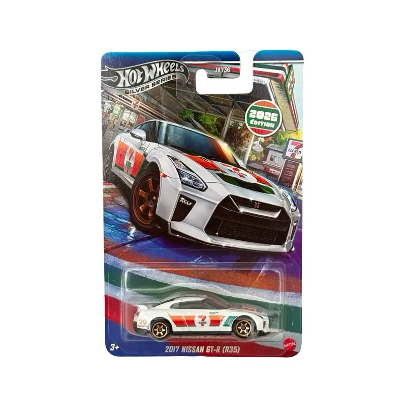 Hot Wheels 2017 Nissan GT-R R35 x 7-Eleven Collaboration 1:64 Diecast Car