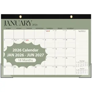 2026–2027 Desk & Wall Calendar – Large 17"x12" Monthly Planner (Jan 2026–Jun 2027) for Teachers, Families, School & Office Supplies