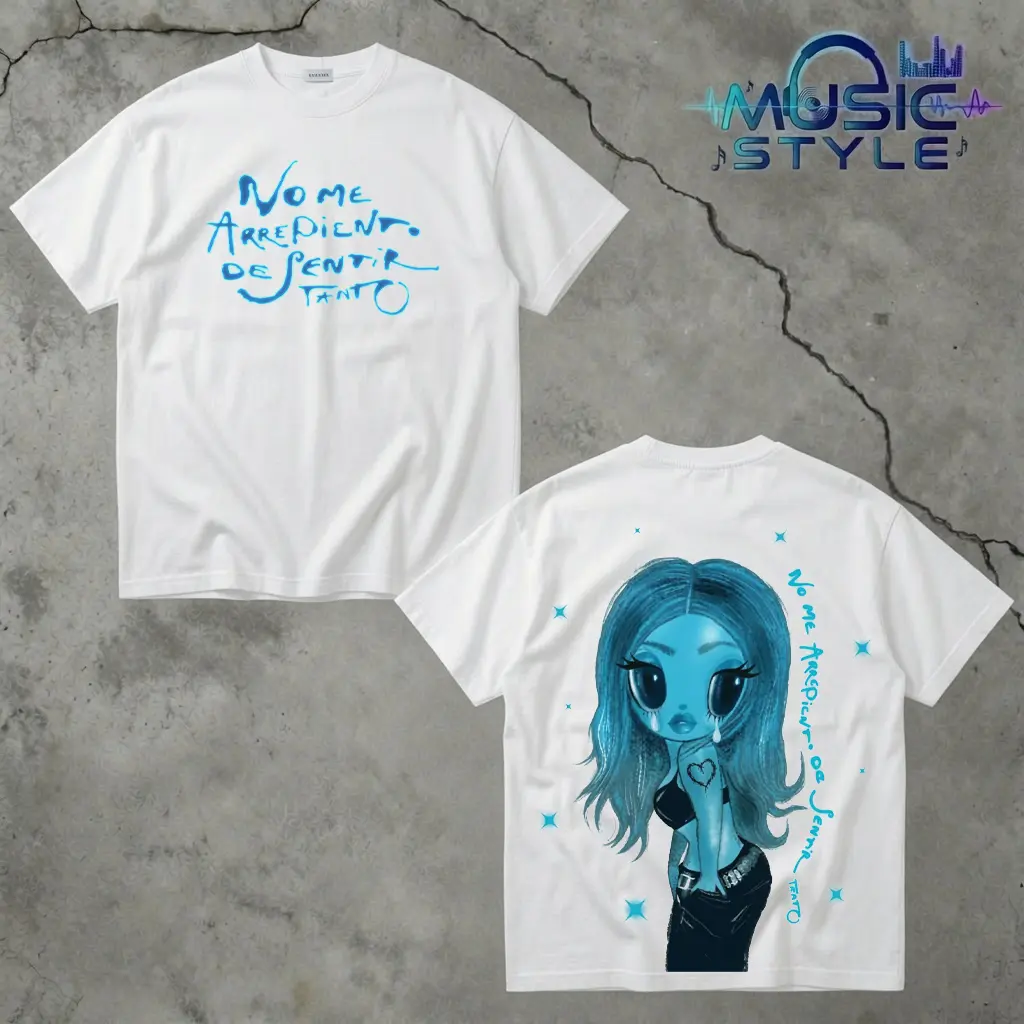 New Album Karol-G No Me Arrepiento de Sentir Tanto T-Shirt, Two-Sided Latin Music Graphic Tee, Premium 100% Cotton Concert Shirt, La Bichota Fan Gift, Reggaeton Tour Merch
