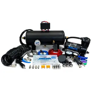 HornBlasters HornAir 232 Onboard Air System for Train Horns & Tire Inflation | 2-Gallon 150 PSI | 12-Volt DC - Automotive