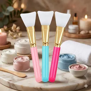 Silicone Mask Brush for Deep Cleansing, Blackhead Removal & Exfoliating. Soft Bristles for Sensitive Skin, Easy Mud Mask Mixing, Makeup Removal Aid. Durable Daily Skincare Tool for Even Application & Efficient Pore Cleansing. Facial Care Tool