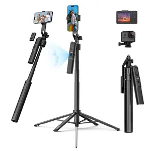 USKEYVISION R01 360° Rotatable Plastic Smartphone Tripod Stand - Automatic Face Tracking Selfie Stick, Built-in Wireless Remote Control, Tech Accessory for Recording, Live Streams