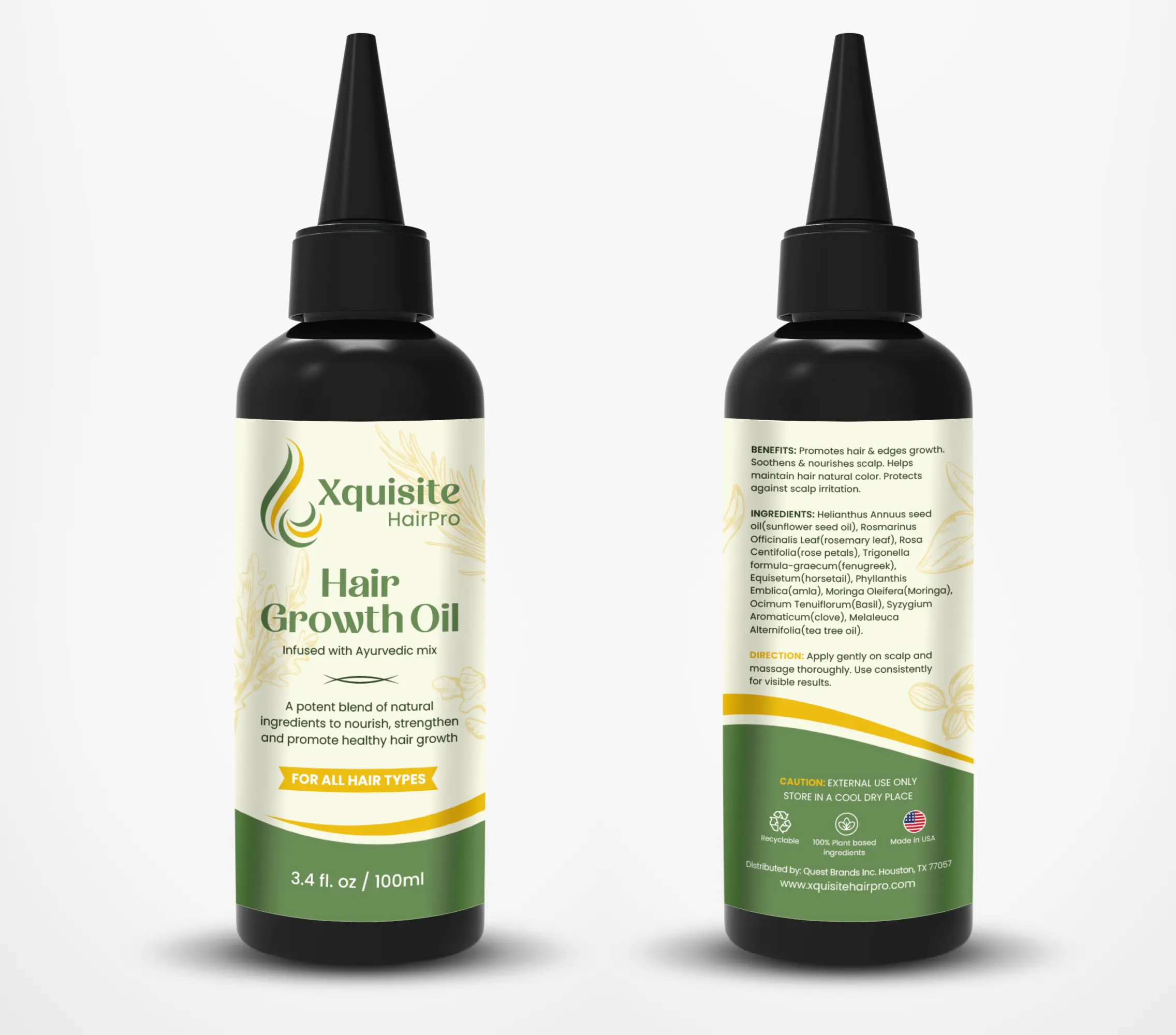 Xquisite HairPro Ayurvedic Hair Oil – Herbal Blend for Healthy, Nourished Hair (100ml)