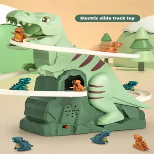 Automated Stair Climbing Track Slide Adventure Toy, Electric One-Track Slide for Kids, Fun Assembly Playset for Imaginative Play