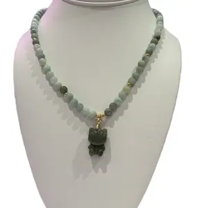 Kitty Beaded Jade Necklace for Women - Fashion Accessory