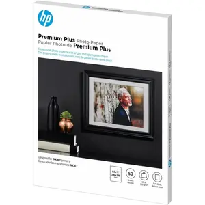 HP Premium Plus Photo Paper, Satin, 8.5x11 in, 50 sheets (CR667A)