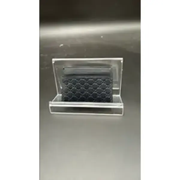 Pre-owned GUCCI Leather Luxury Bags & Accessories MicroGuccissima Card Holder, Black Date Code: 262837572353. Entrupy ID: K26WMKR.
