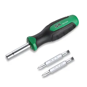 #SpringGlowUp SK 6-in-1 Screwdriver, All in One Multi-bit, S2 Steel, SureGrip Handle