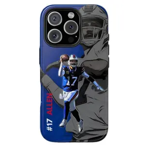 Josh Allen Phone Case Buffalo Neon Impact-Resistant Tough Cases Drop-resistant Scratch-resistant Phone Case, Unique And Personalized For IPhone 17, 16, 15, 14, 13, 12, Pro Max, Pro Plus, and Samsung S25, 24, 23, 22