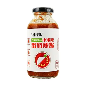 Shake Shake Chili Sauce 260g - Yunnan Xishuangbanna Style Hot & Spicy Tomato Chili Paste for Noodles, Dumplings, and Cooking
