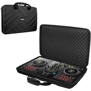 DJ Case - 20.8"x14.5"x3.5" - Fits  DJ Controller DDJ-FLX4/DDJ-400/DDJ-SB2/DDJ-200/DDJ-SB3/DDJ-RB - Hard Shell Traveling Case - EVA Protection - For DJ Equipment