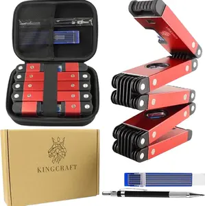 28" Small Level Tool Set - Our Extendable level For Construction set with Carrying Case & Construction Pencil is a great Gift for any Contractor or DIY'er