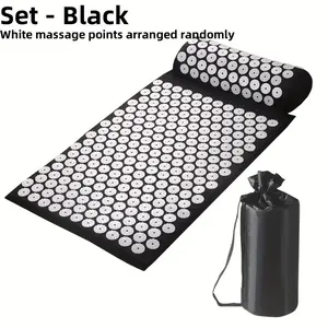 [Multi-scene Portable & Acupoint Stimulation] Yoga Acupuncture Massage Mat Lotus Sponge Acupuncture Mat Kit Home Travel Camping Suitable for Deep Muscle Relaxation and Meridian Dredging Portable Recovery Tool Relaxation Aid