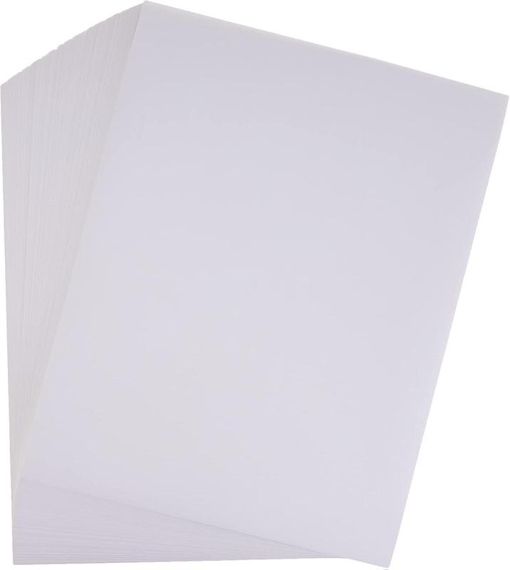 Half Sheet Self Adhesive Shipping Labels for Laser & Inkjet Printers- 200 Count (BL-G8511-100) 8.5 x 5.5 Inch White Sticky Labels