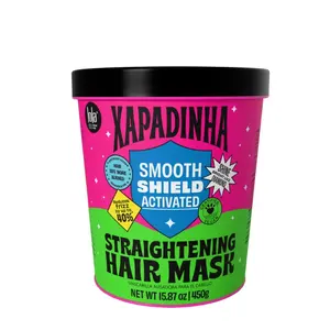 Lola From Rio Xapadinha Disciplining Hair Mask For Straight or Straightened Hair, 55% Alignment, 40% Reduction in Frizz, Intense Shine 15.87 Fl Oz