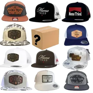 [BUY 1 GET 1] One Hat Box Sent, Embroidered Hat, Leather Patch, Mama Tried Hat, Hunting Hat, Outdoor Cap Gift Box for Men & Women