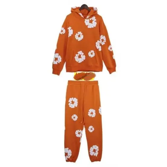 Orange set (white floral wreath)