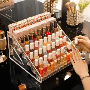 Multi-Layer Display Rack Transparent Plastic Storage Shelf for Funko Pop Figures Lipstick Jewelry Independent Fashion Organizer System