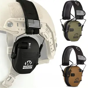 Walker's Razor Electronic Hearing Protector, Noise Reduction Earmuffs, Head Mounted Wired Earmuffs, Hearing Protection-Earphone for Shooting, Hunting, Outdoor Activities