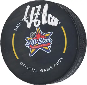 Elias Pettersson Vancouver Canucks Autographed 2024 NHL All-Star Game Official Game Puck - Fanatics Authentic Certified
