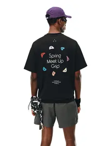 FPA Men’s Climbing Graphic Color Block T-Shirt – Crew Neck, Premium, Summer Outdoor Fashion Tee