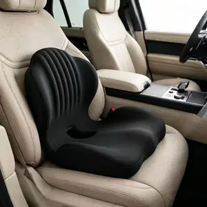 Ergonomic Contoured Thick Foam Support Cushion - 3D Sculpting, Adjustable, Back Relief Cushion for Office Chair & Home Pain/Pressure Reduction, Contoured Cushions, 3D Sculpting Cushions