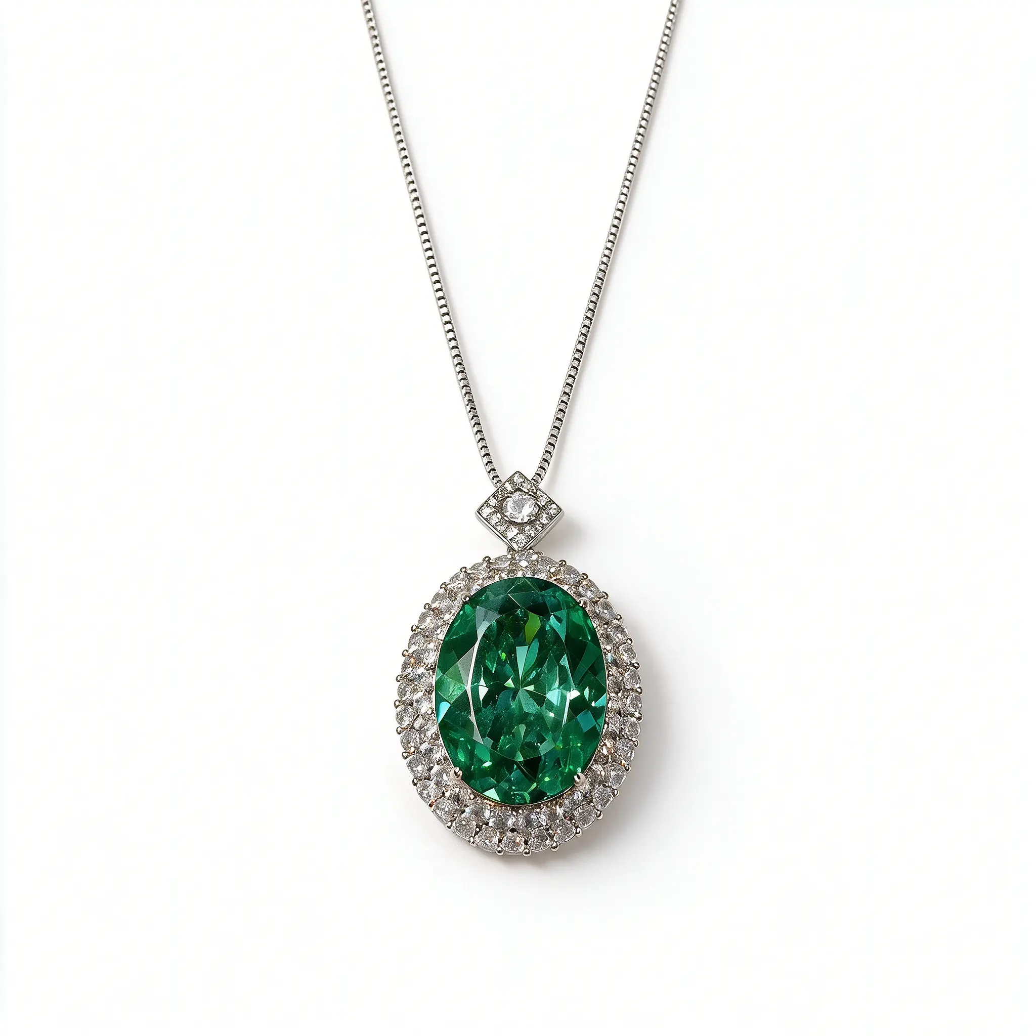 Women's Classic 3-Piece Paraiba Green CZ Jewelry Set - Copper-Plated Oval Nest Cut Artificial Gemstones, Adjustable Necklace, Open Adjustable Ring, Non-Tarnish Party & Business Occasions Accessories, 3-Pieces